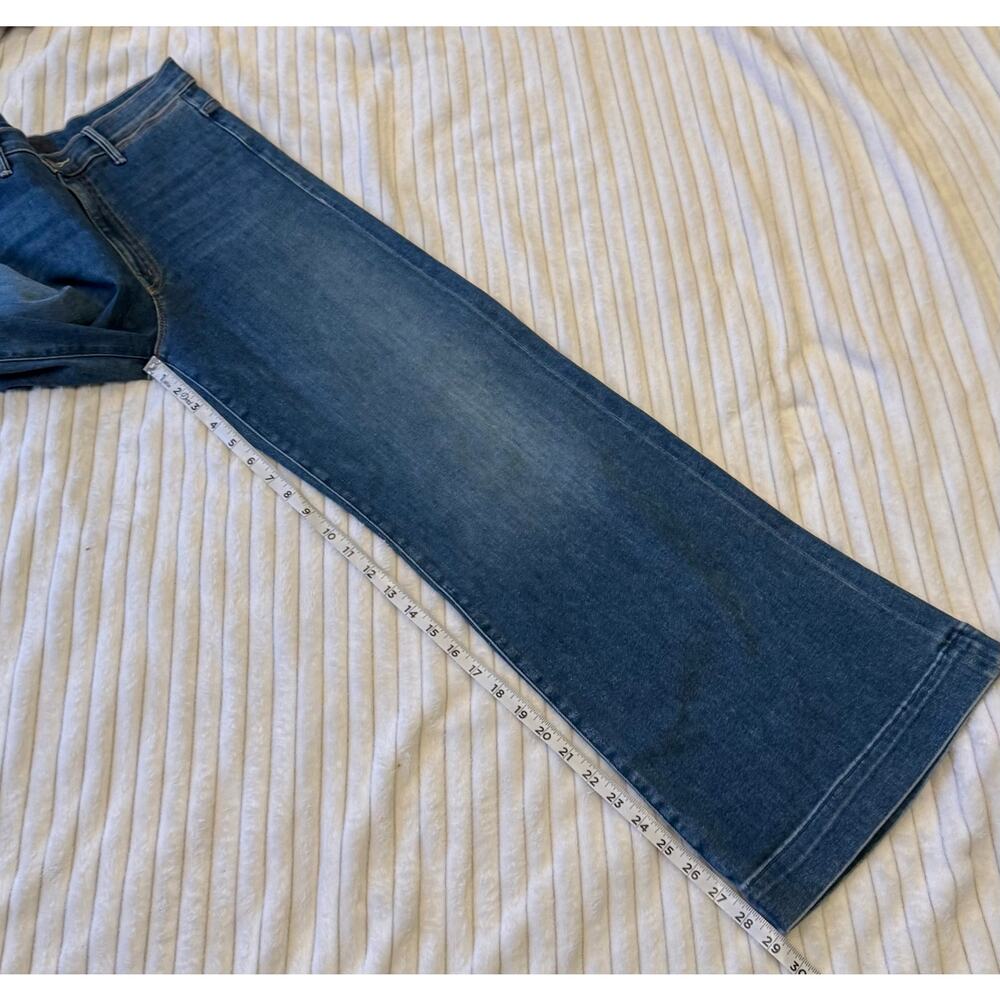 MOTHER Blue Wide Leg Flare Jeans - Picture 11 of 16